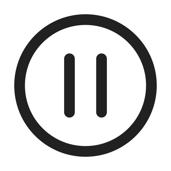 Ic Fluent Pause Circle 24 Regular