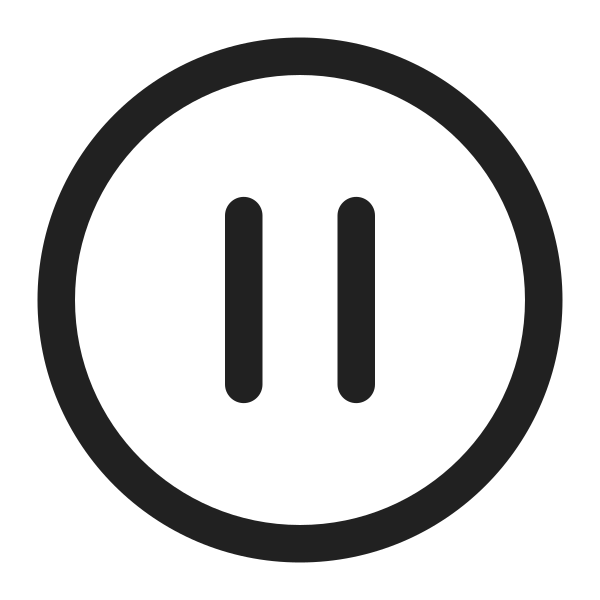 Ic Fluent Pause Circle 32 Regular