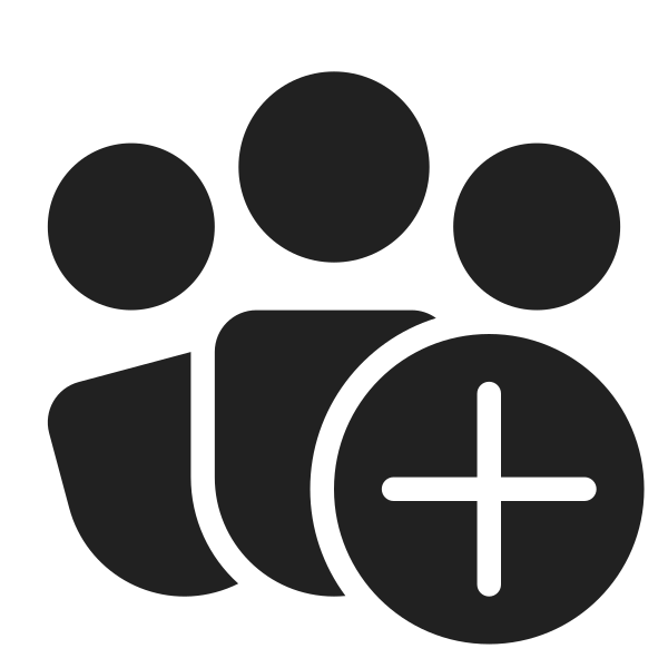 Ic Fluent People Community Add 28 Filled