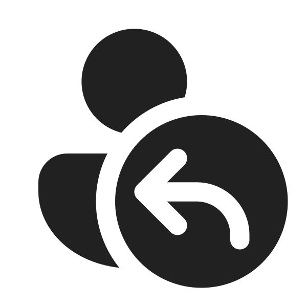 Ic Fluent Person Arrow Back 16 Filled