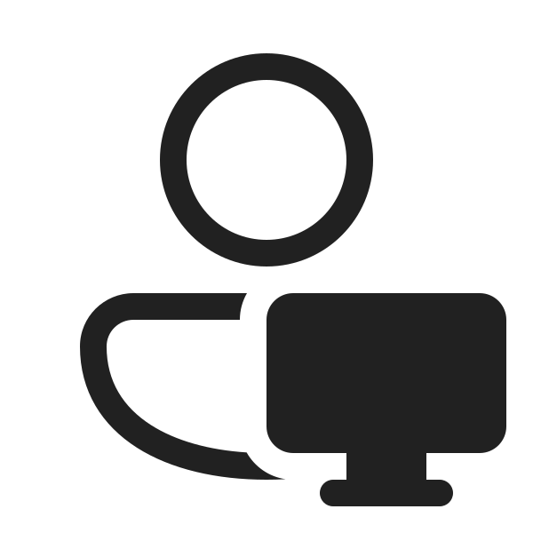Ic Fluent Person Desktop 20 Regular