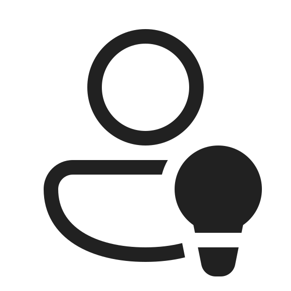 Ic Fluent Person Lightbulb 20 Regular