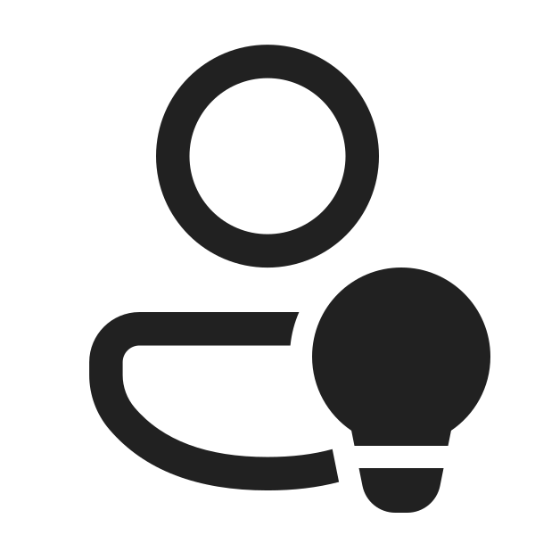 Ic Fluent Person Lightbulb 24 Regular