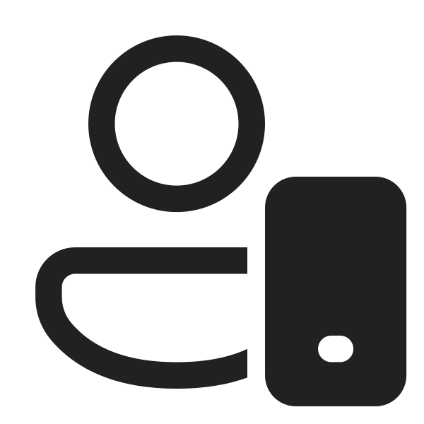 Ic Fluent Person Phone 24 Regular