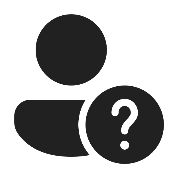 Ic Fluent Person Question Mark 24 Filled