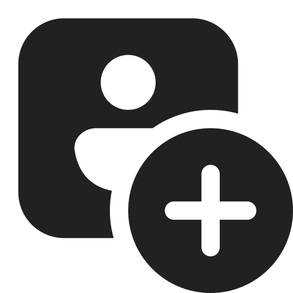 Ic Fluent Person Square Add 16 Filled