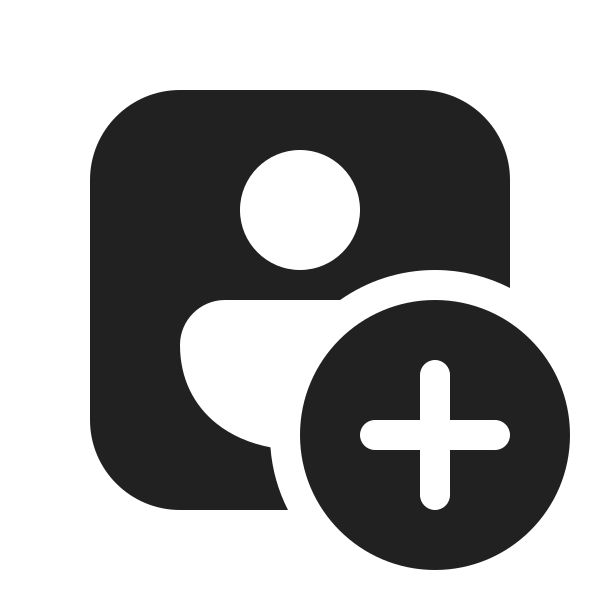 Ic Fluent Person Square Add 20 Filled