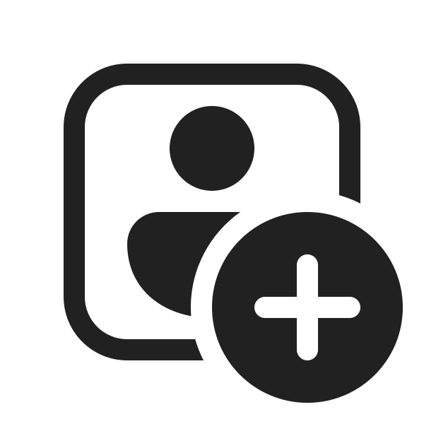 Ic Fluent Person Square Add 20 Regular