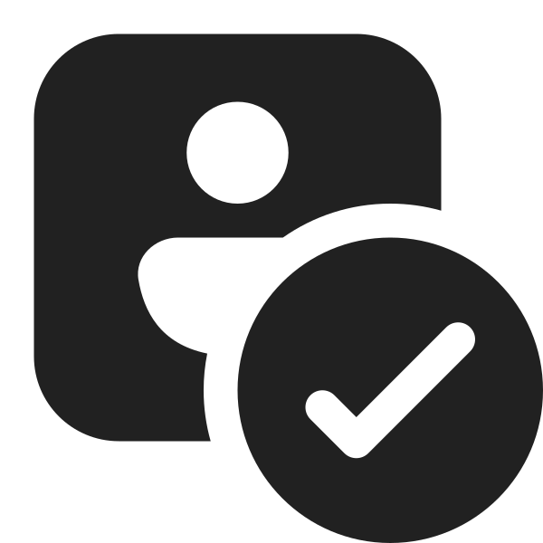 Ic Fluent Person Square Checkmark 16 Filled
