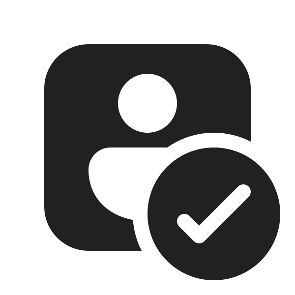 Ic Fluent Person Square Checkmark 20 Filled