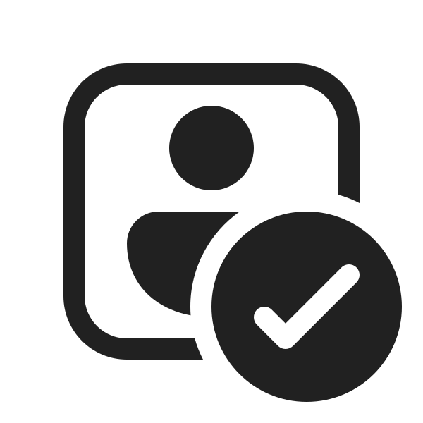 Ic Fluent Person Square Checkmark 20 Regular