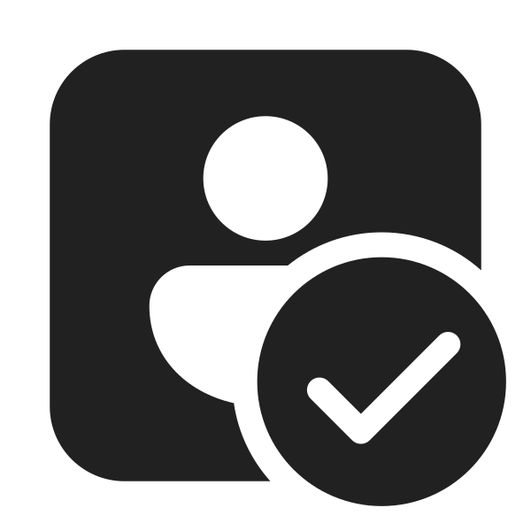 Ic Fluent Person Square Checkmark 32 Filled