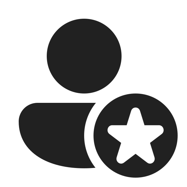 Ic Fluent Person Star 20 Filled
