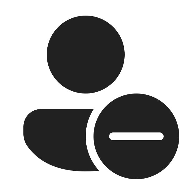 Ic Fluent Person Subtract 24 Filled
