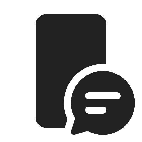Ic Fluent Phone Chat 20 Filled
