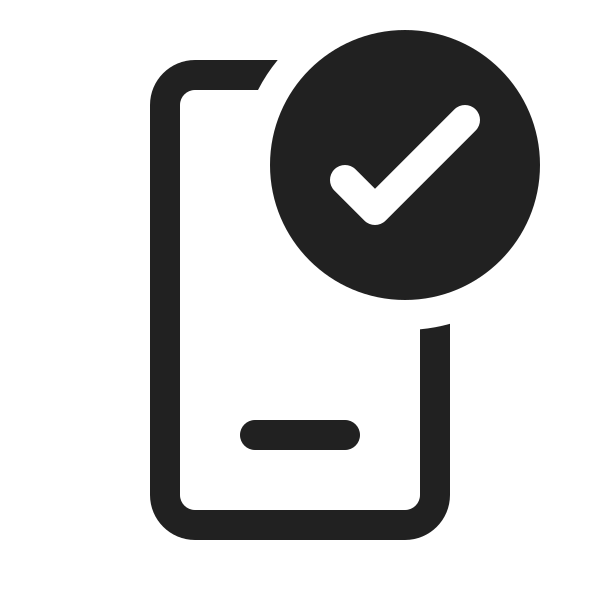 Ic Fluent Phone Checkmark 20 Regular