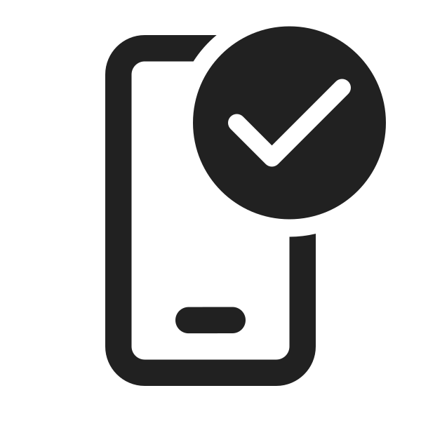 Ic Fluent Phone Checkmark 24 Regular