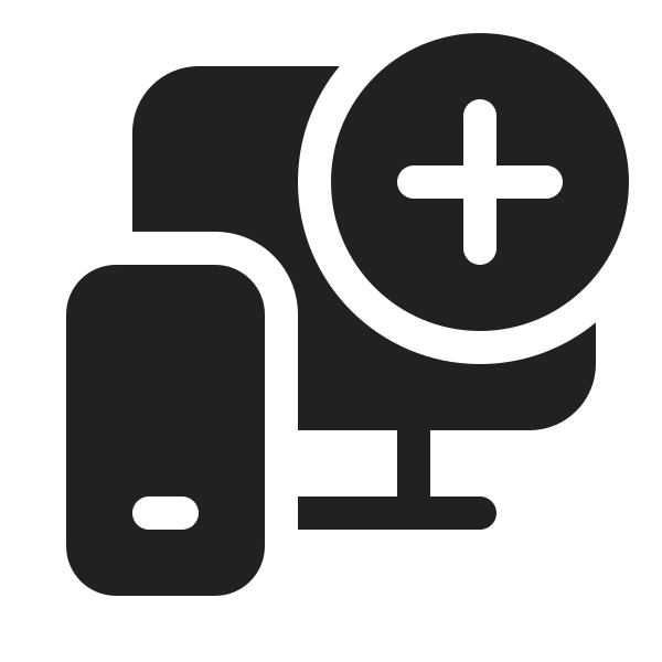 Ic Fluent Phone Desktop Add 20 Filled