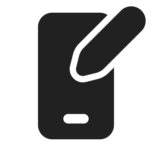 Ic Fluent Phone Edit 24 Filled