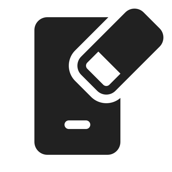 Ic Fluent Phone Eraser 20 Filled