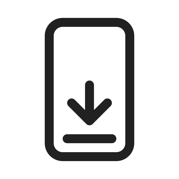 Ic Fluent Phone Footer Arrow Down 20 Regular