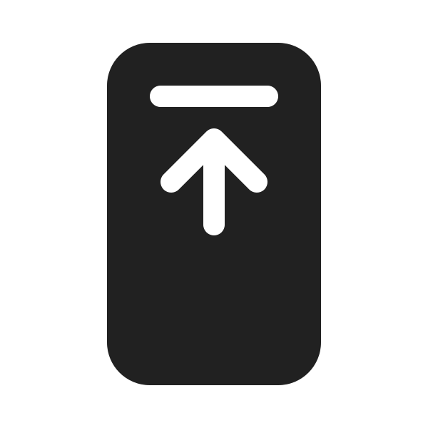 Ic Fluent Phone Header Arrow Up 20 Filled