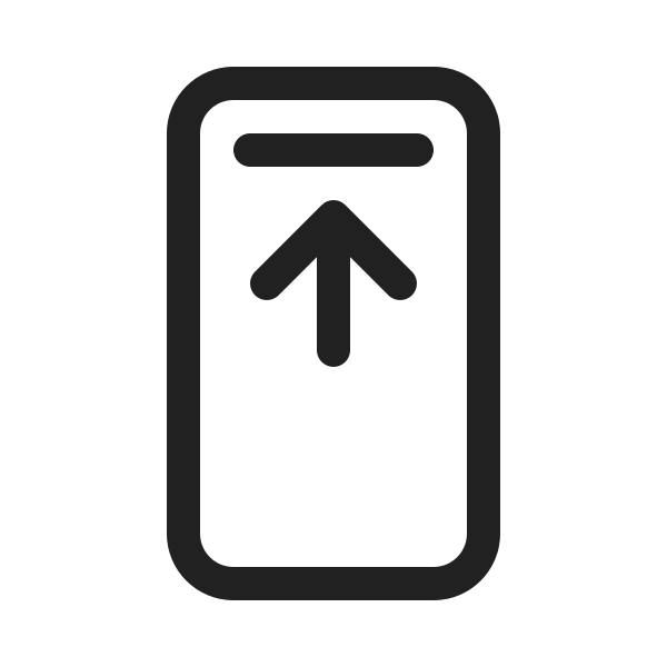Ic Fluent Phone Header Arrow Up 20 Regular