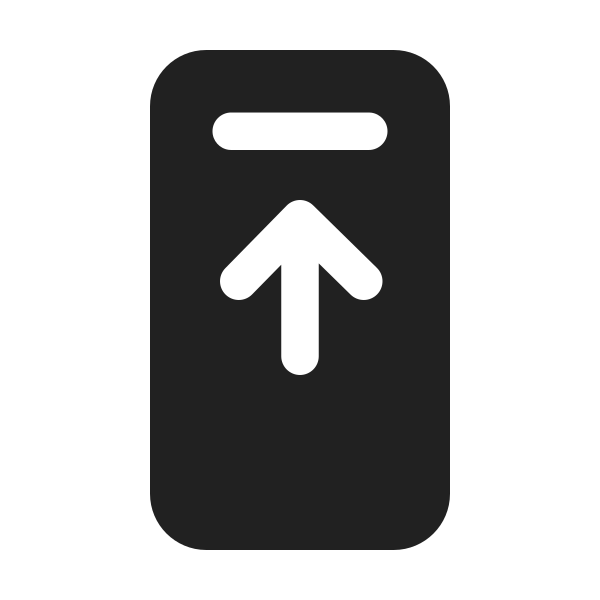 Ic Fluent Phone Header Arrow Up 24 Filled