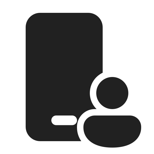 Ic Fluent Phone Person 24 Filled