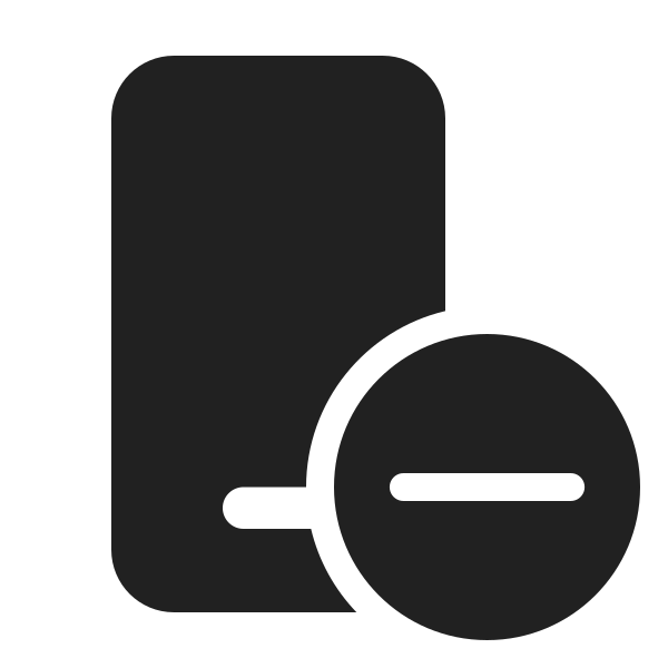 Ic Fluent Phone Subtract 24 Filled