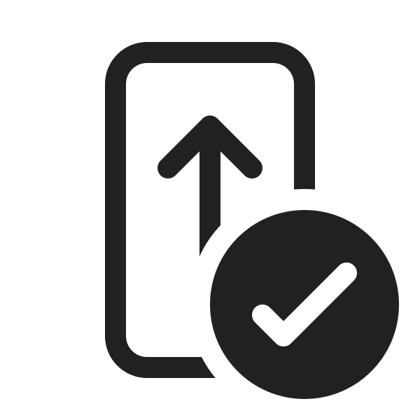 Ic Fluent Phone Update Checkmark 20 Regular