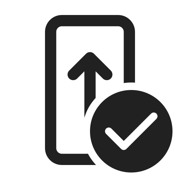 Ic Fluent Phone Update Checkmark 24 Regular