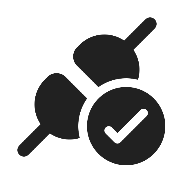 Ic Fluent Plug Connected Checkmark 20 Filled