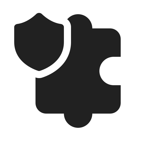 Ic Fluent Puzzle Piece Shield 20 Filled