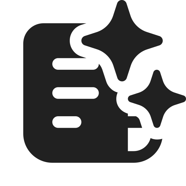 Ic Fluent Receipt Sparkles 16 Filled