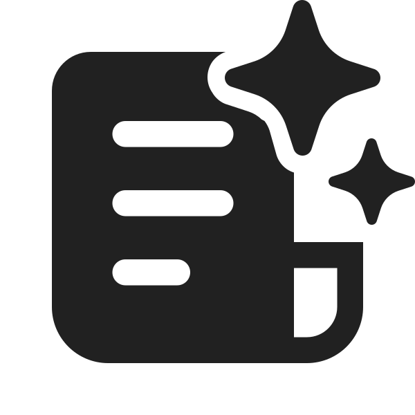 Ic Fluent Receipt Sparkles 24 Filled