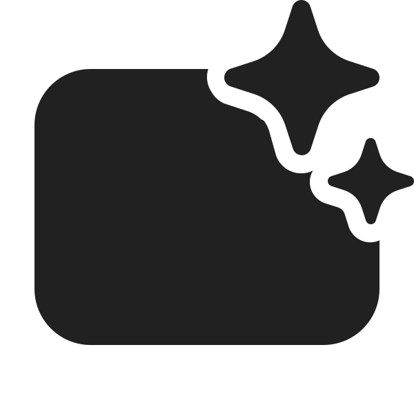 Ic Fluent Rectangle Landscape Sparkle 24 Filled