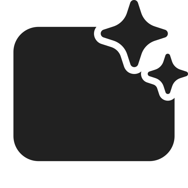 Ic Fluent Rectangle Landscape Sparkle 28 Filled