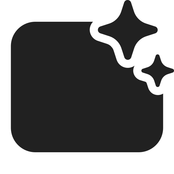 Ic Fluent Rectangle Landscape Sparkle 32 Filled