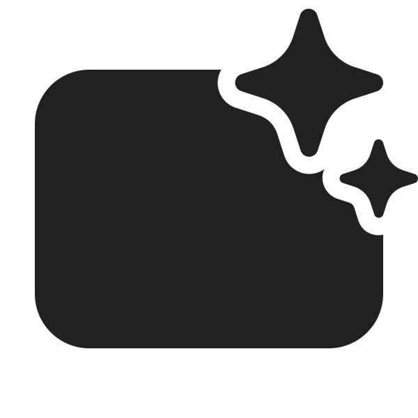 Ic Fluent Rectangle Landscape Sparkle 48 Filled