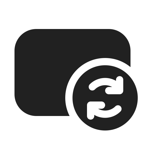 Ic Fluent Rectangle Landscape Sync 20 Filled