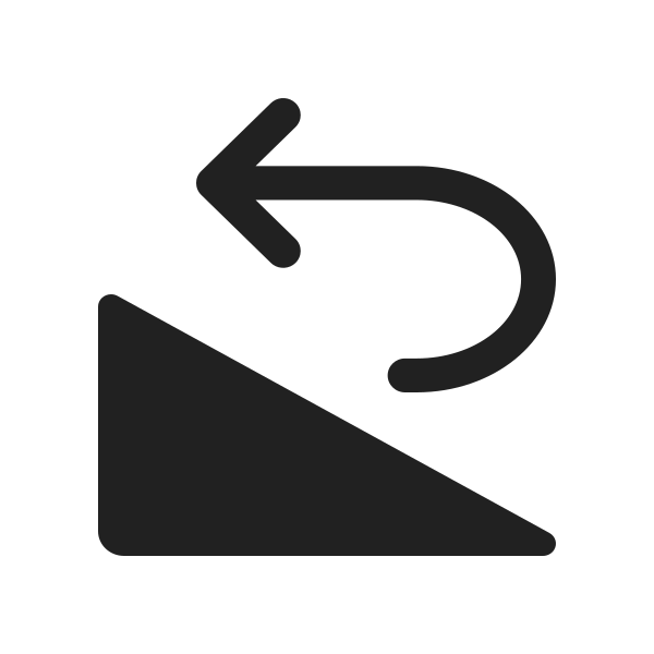 Ic Fluent Rotate Left 20 Filled