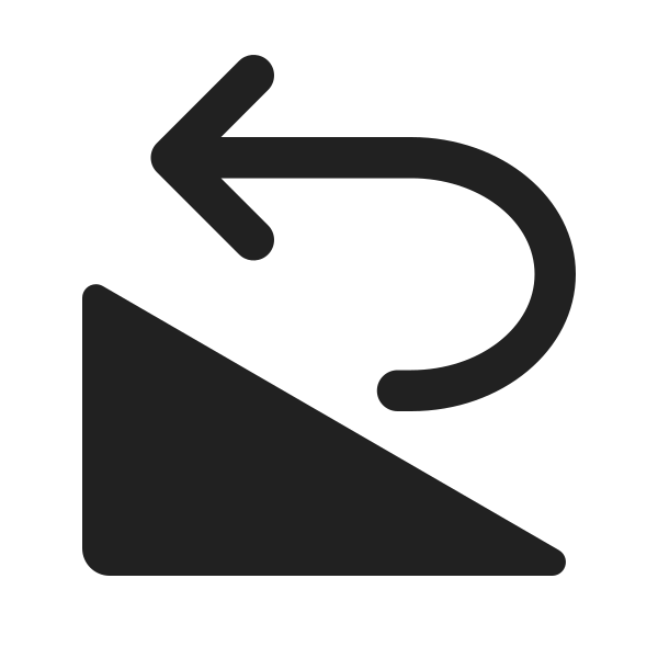Ic Fluent Rotate Left 24 Filled