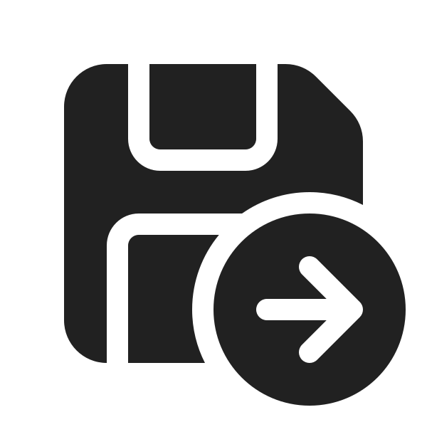 Ic Fluent Save Arrow Right 20 Filled