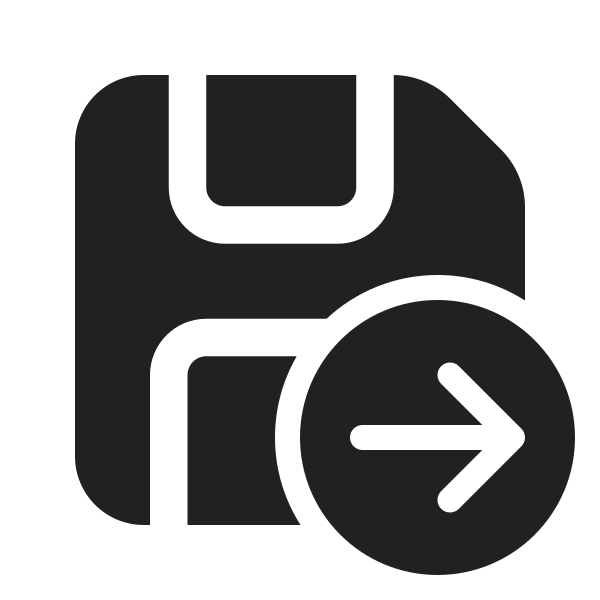 Ic Fluent Save Arrow Right 24 Filled