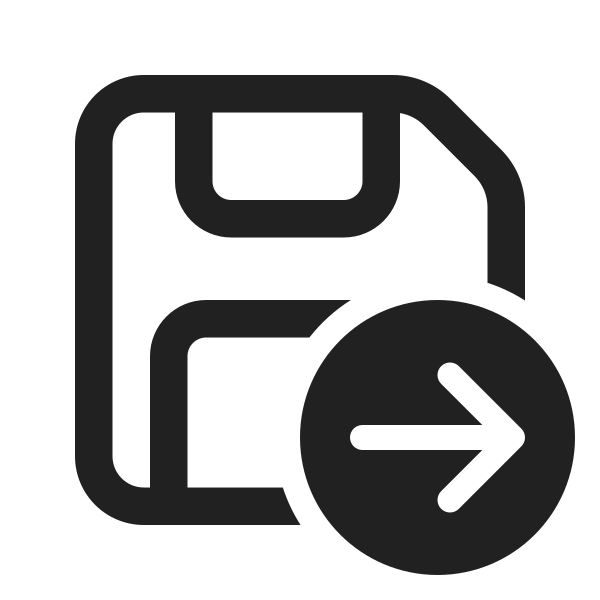 Ic Fluent Save Arrow Right 24 Regular