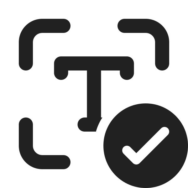Ic Fluent Scan Type Checkmark 20 Filled