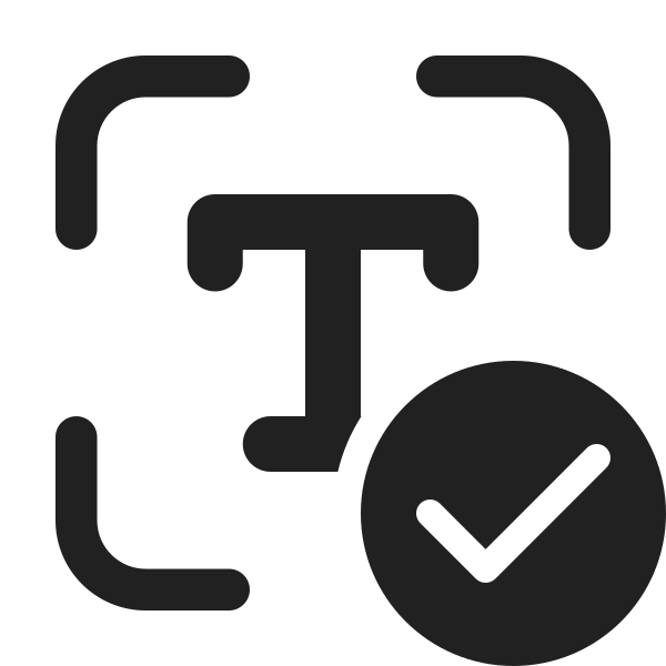 Ic Fluent Scan Type Checkmark 24 Filled