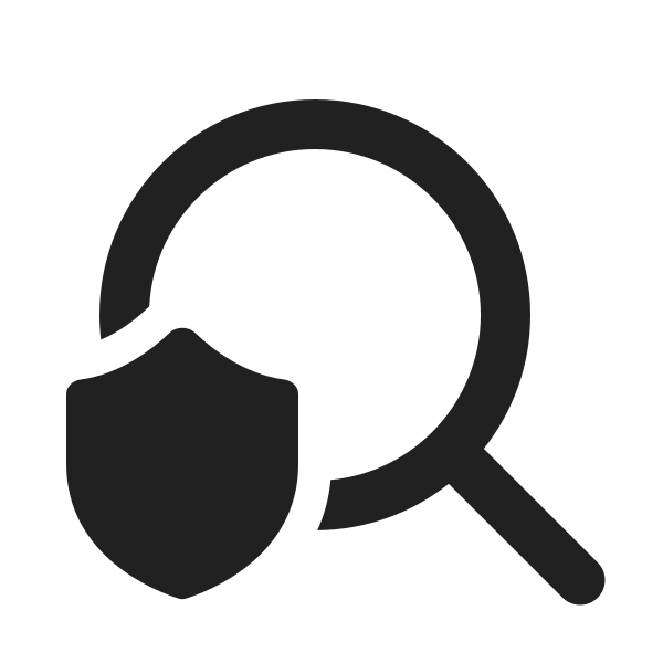 Ic Fluent Search Shield 20 Filled