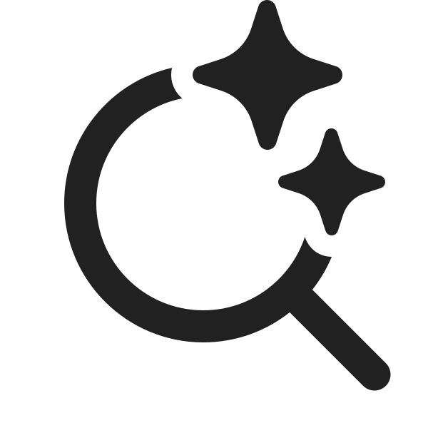 Ic Fluent Search Sparkle 20 Filled
